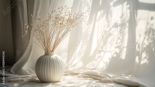 Elegant and Cozy Modern Bedroom Interior Design with Stylish Decor, mockup, poster and Background