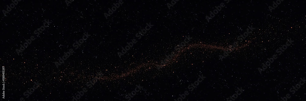 Shimmering golden dust settles on a vast, starry night sky, glittering, radiant, luminous Shimmering golden dust settles on a vast, starry night sky, glittering, radiant, luminous