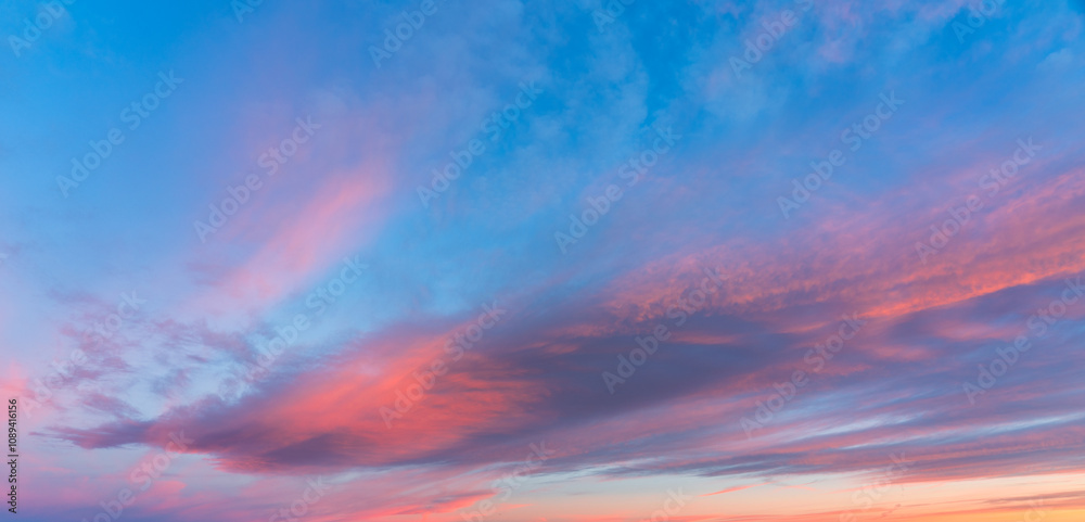 Obraz premium Cloudy sky over Dolomites, background.