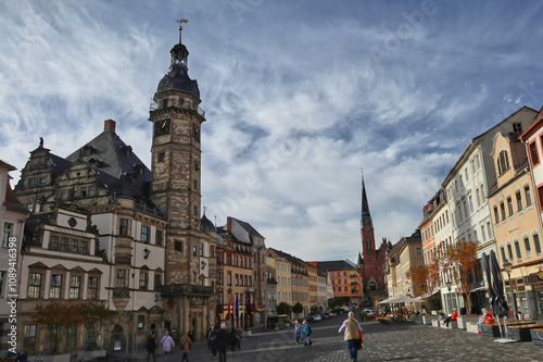 Markt, Marktplatz in Altenburg, Landkreises Altenburger Land, Sachsen, Deutschland photo