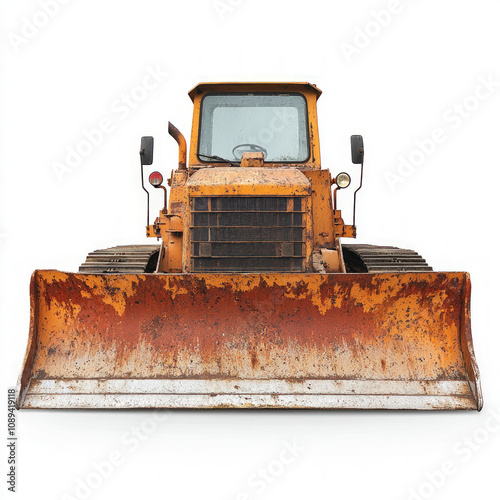 Bulldozer Isolated