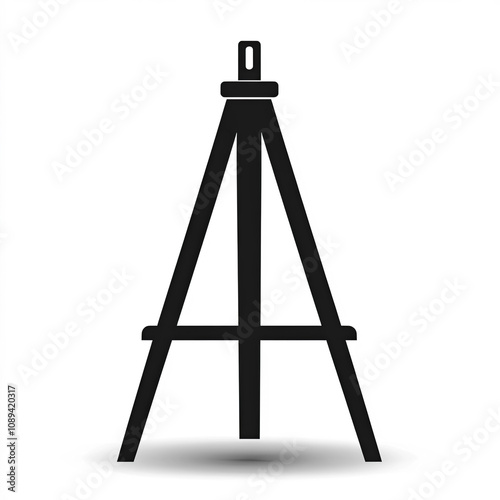 Easel Silhouette, Illustrat...