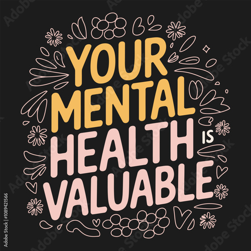 Beautiful Quote Design Focused on Mental Health Awareness and Strength