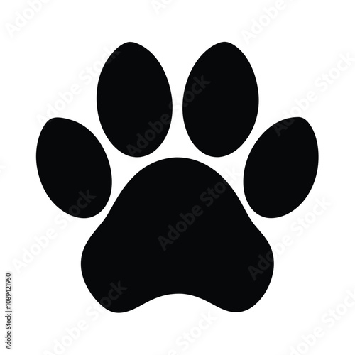 Footprint, dog paw, paw print icon, paw print vector, dog print, dog paw clipart, paw design