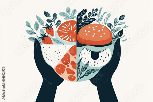 junk food vs healthy food i...