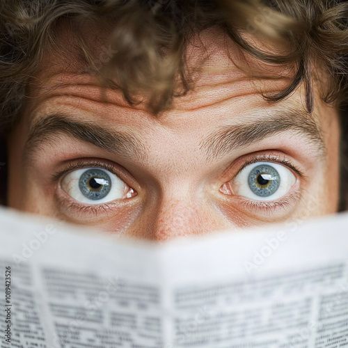 Person Reading Newspaper Is...