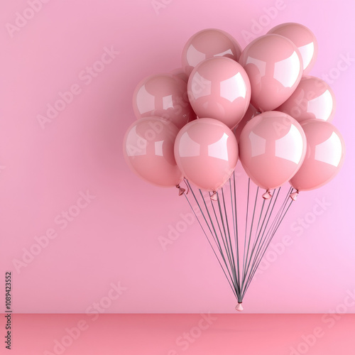 Pink Balloon Isolated
