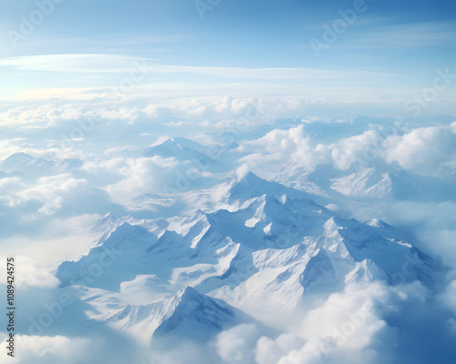 Aerial view of mountains