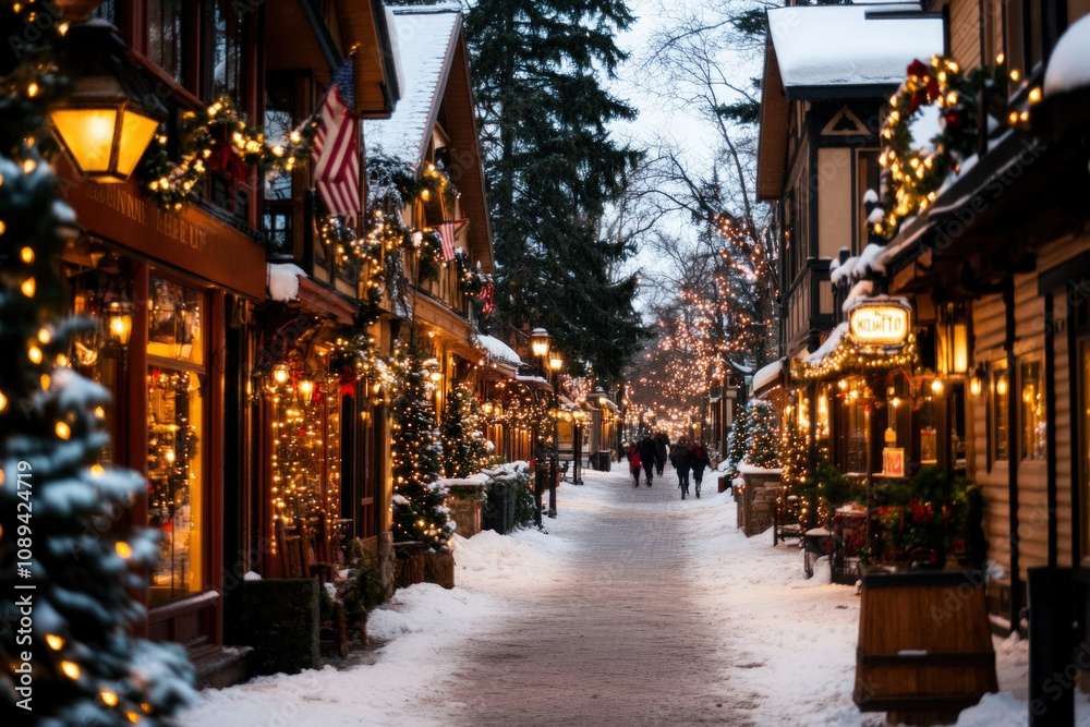 Obraz premium Santa Fe In Winter