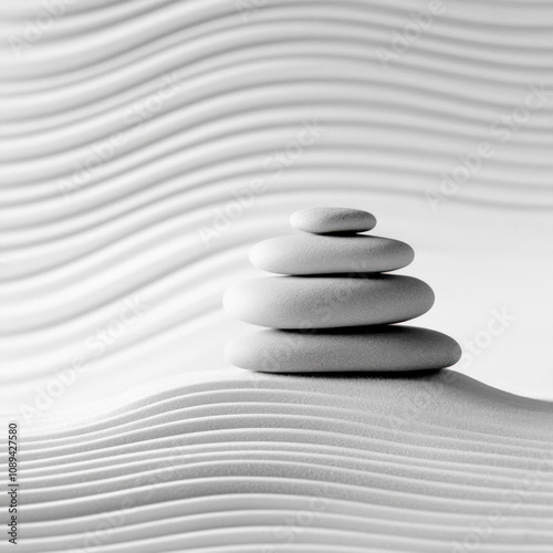 Zen Rocks Isolated