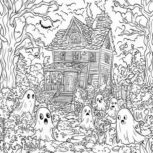 A haunted house filled with...