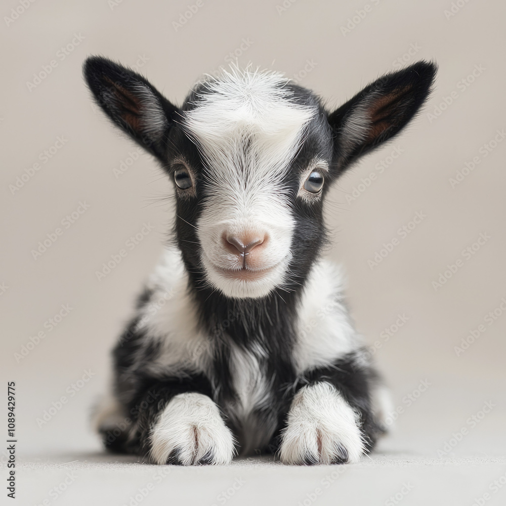 Fototapeta premium Baby Goat Isolated