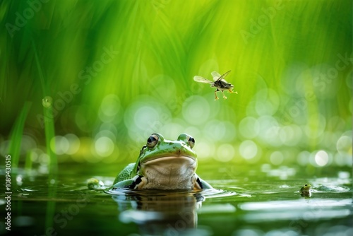 Grüner Grasfrosch photo