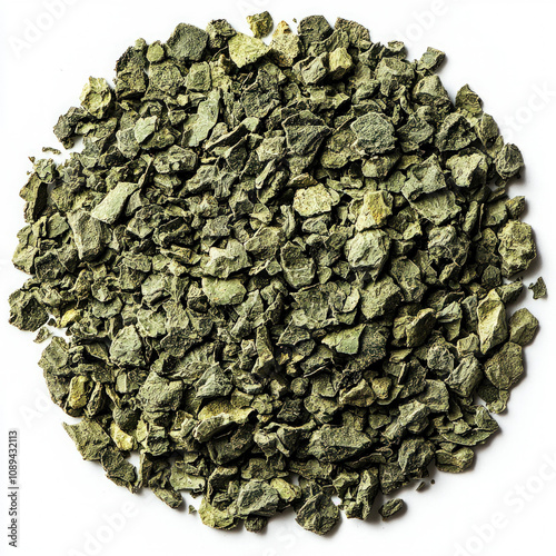 Ground Green Pepper Isolated
