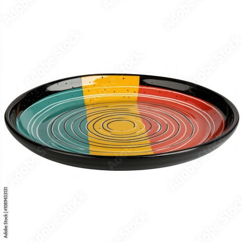 Plate Isolated Side View