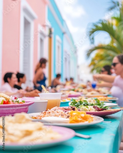 Festive Outdoor Gathering in Old San Juan for Discovery of Puerto Rico Day, Fiesta de San Juan, and Navidad Celebrations
