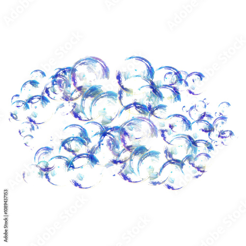 Stains soap bubble. Bubble Spots. Vector Illustration