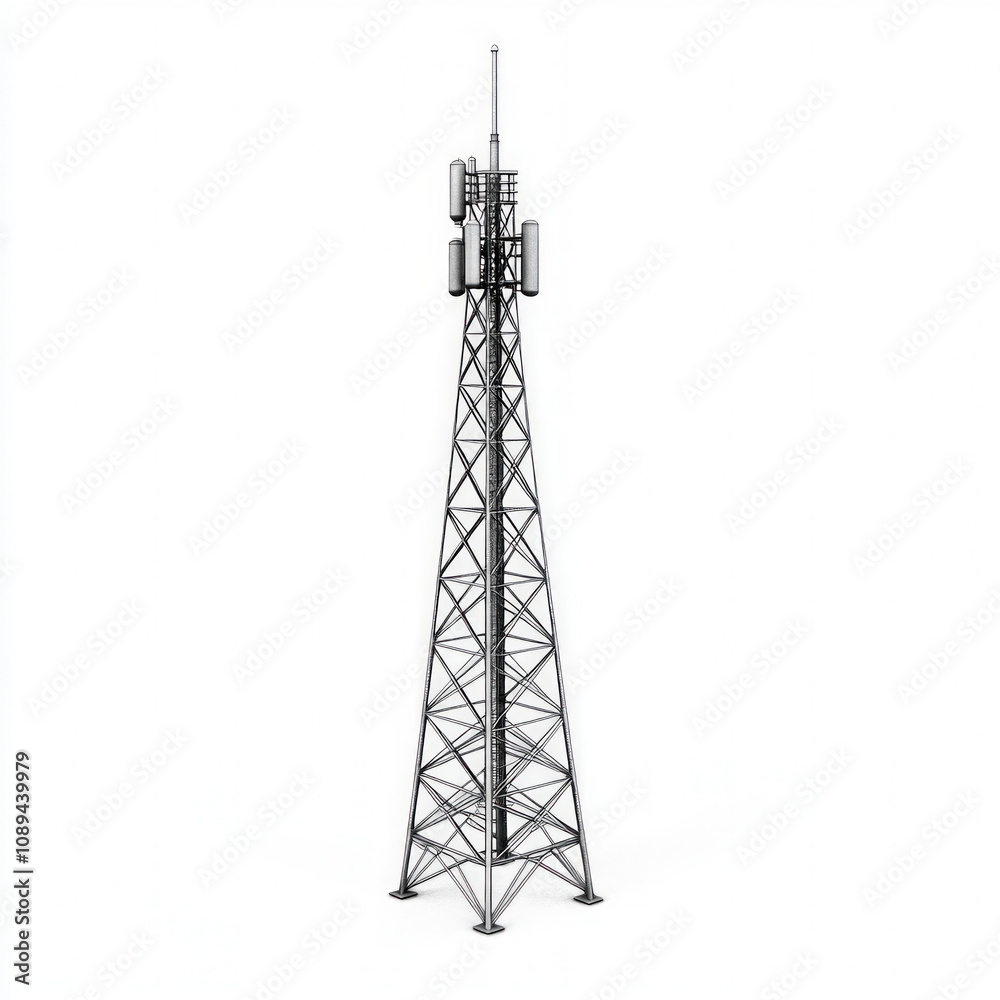 Radio Tower Isolated Radio Tower Isolated