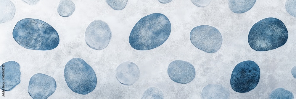 Irregular raindrop pattern in soft grey and blue tones Irregular raindrop pattern in soft grey and blue tones