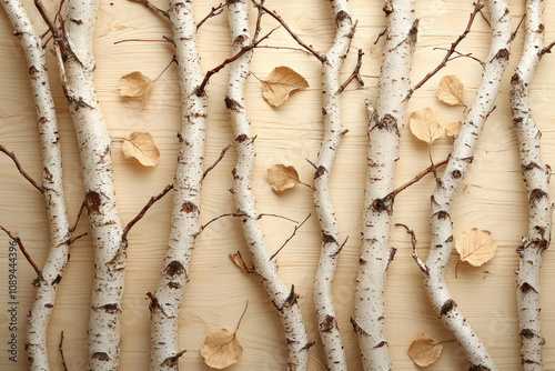 birch wood background