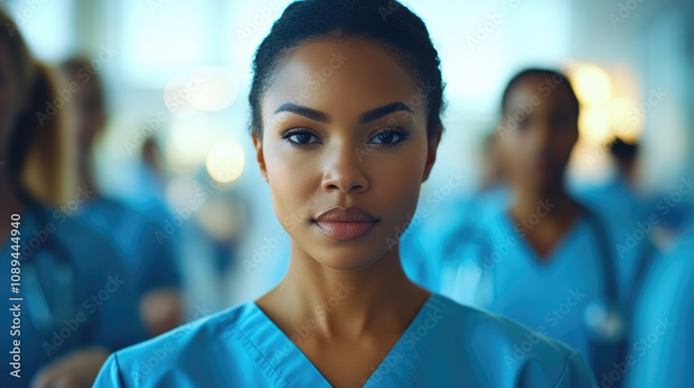 Fototapeta premium Dynamic Nurses Helping Patients in Hospital Emergency Room