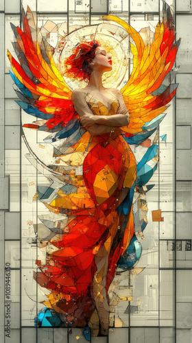 modern graphic design featu...