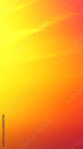 Vibrant Yellow Orange Sunset Sky Gradient