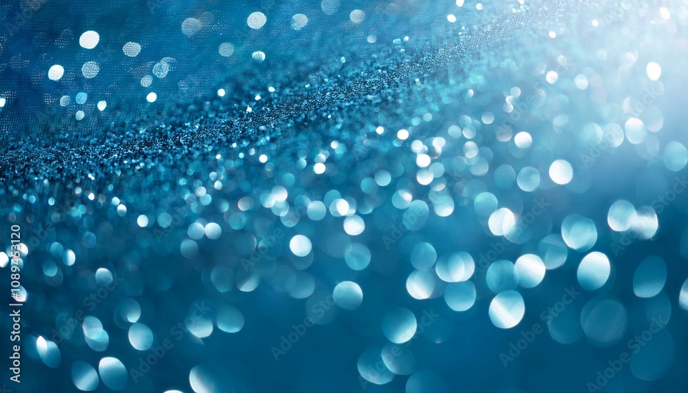extreme close up abstract bokeh sparkle on light blue background extreme close up abstract bokeh sparkle on light blue background