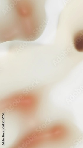 Abstract tenderness beige brown background luxury wave. Gold aqua liquid wave splash, wavy fluid texture. Fluttering material. 3D animation motion design wallpaper