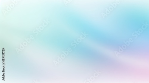 Blue sky gradient with white air flow with waves. Light lines pattern with purple holographic spots background.