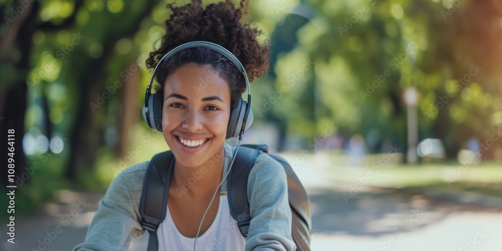 Portrait of a girl on a bicycle in the city, healthy lifestyle. Generative AI. Portrait of a girl on a bicycle in the city, healthy lifestyle. Generative AI.