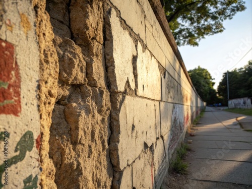 Wallpaper Mural Weathered Concrete Wall Textures in Sunlight – Abstract Urban Aesthetics Torontodigital.ca