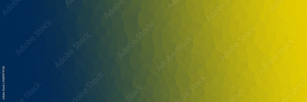 Fototapeta premium yellow and blue gradient background with low polycrystal texture