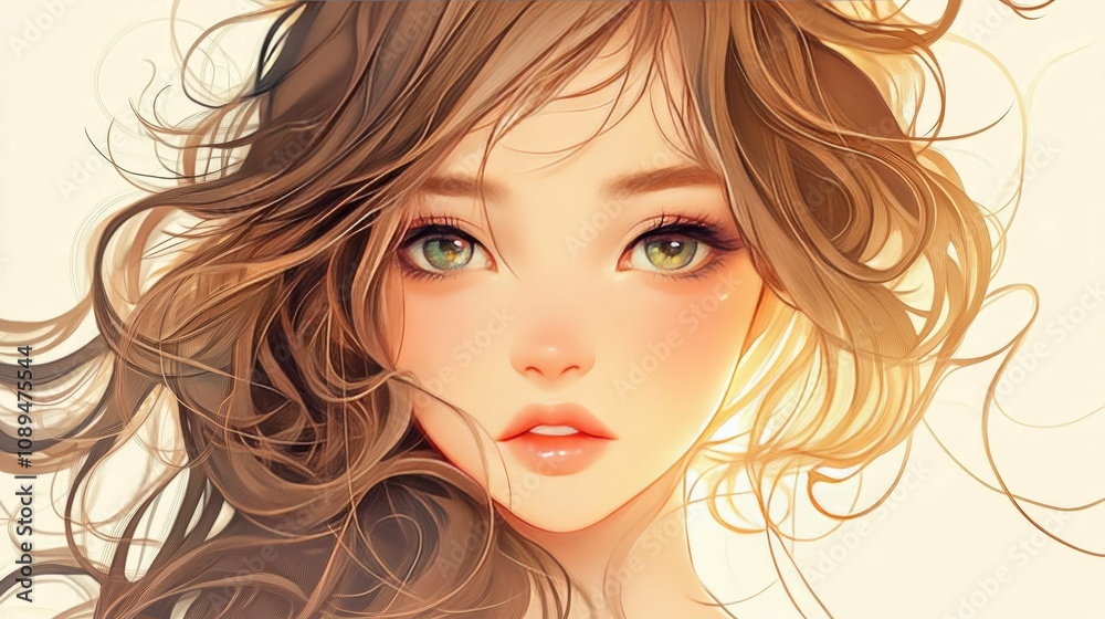 Stunning Digital Portrait of a Beautiful Woman Stunning Digital Portrait of a Beautiful Woman