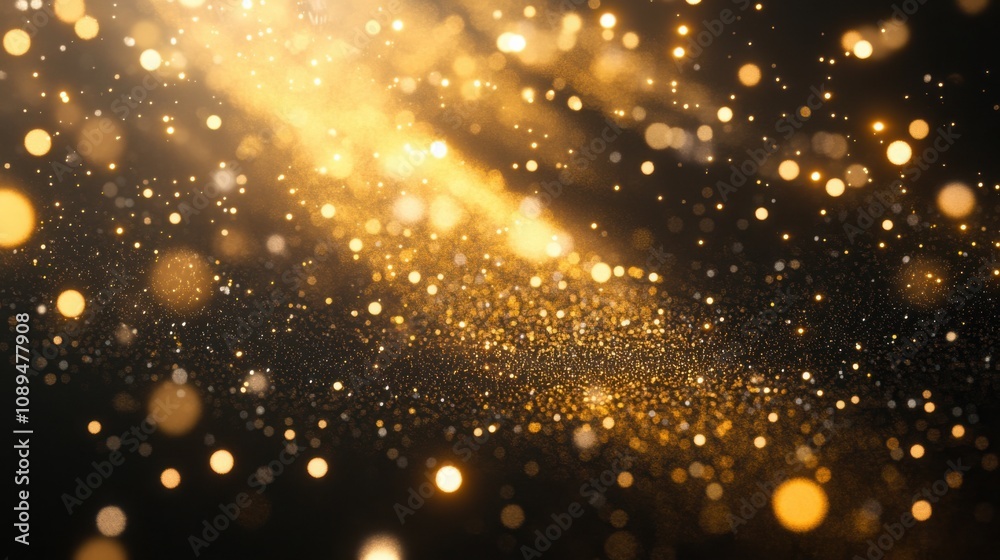 Golden fireworks cascading across a black sky, with room for writing in the middle of the image. Golden fireworks cascading across a black sky, with room for writing in the middle of the image.