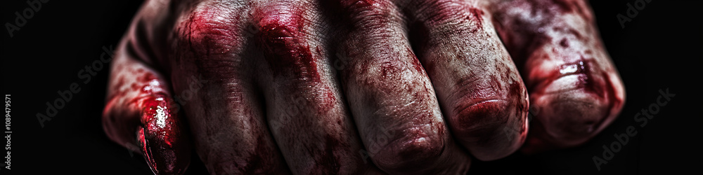 Frustrated Grip: A tight shot of clenched fists, fingernails digging into the palms, blood trickling down. Frustrated Grip: A tight shot of clenched fists, fingernails digging into the palms, blood trickling down.