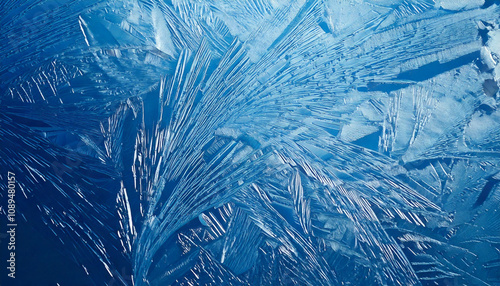 Background depicting an icy surface, shiny, artistic and balanced with shimmering symbolic lines.