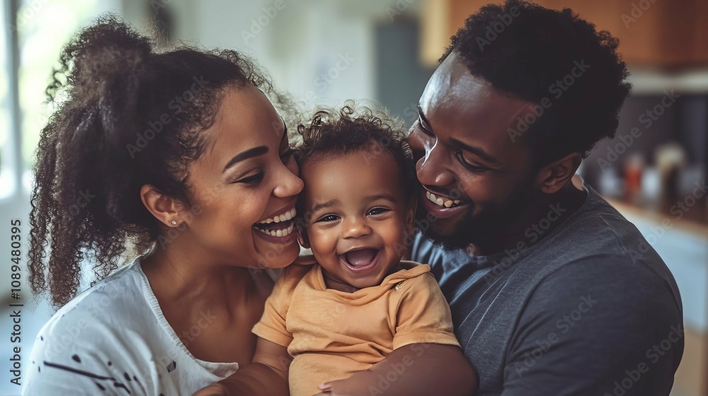 Happy Family with a Baby Happy Family with a Baby