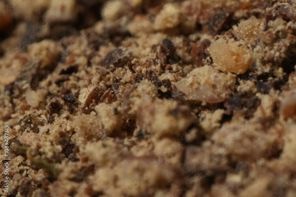 Macro close up of ground pepper Macro close up of ground pepper