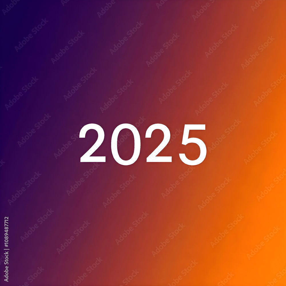 2025 on Gradient Background | Generative AI 2025 on Gradient Background | Generative AI
