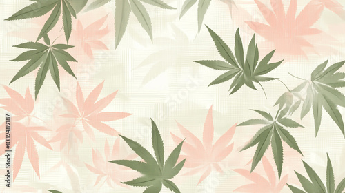 Wallpaper Mural Cannabis Hintergrund, abstrakt und geometrische Formen, Halluzination berauschend Hanf und THC Torontodigital.ca