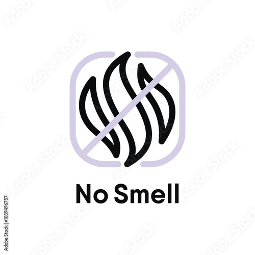 No Smell vector information sign