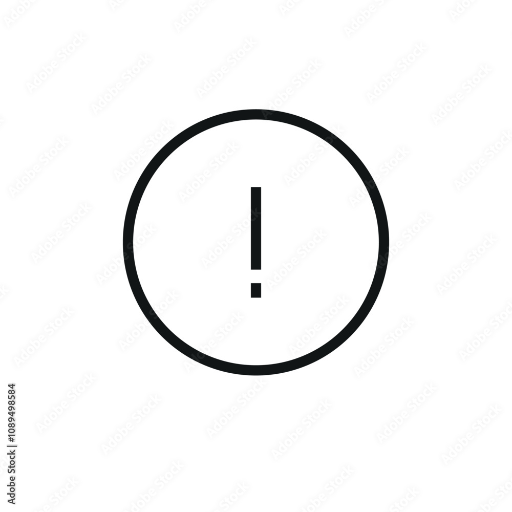 Alert circle icon vector white background Alert circle icon vector white background