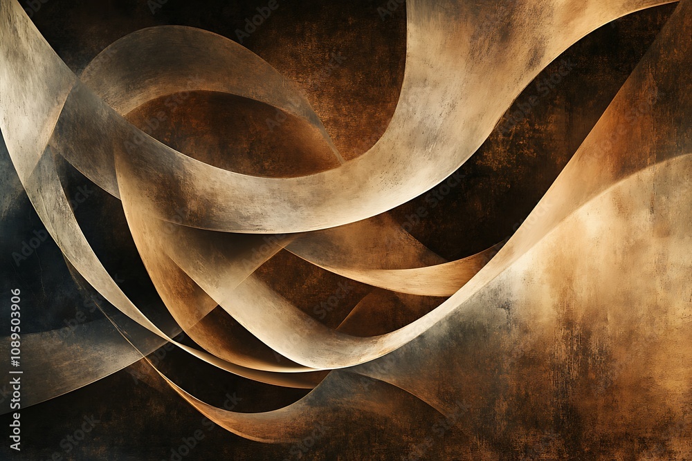 Abstract brown textured background with smooth flowing lines Abstract brown textured background with smooth flowing lines