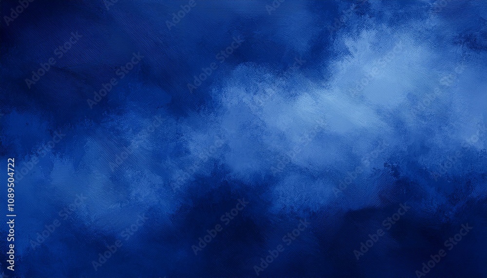 Fototapeta premium watercolor paint background dark blue color grunge texture for background, banner