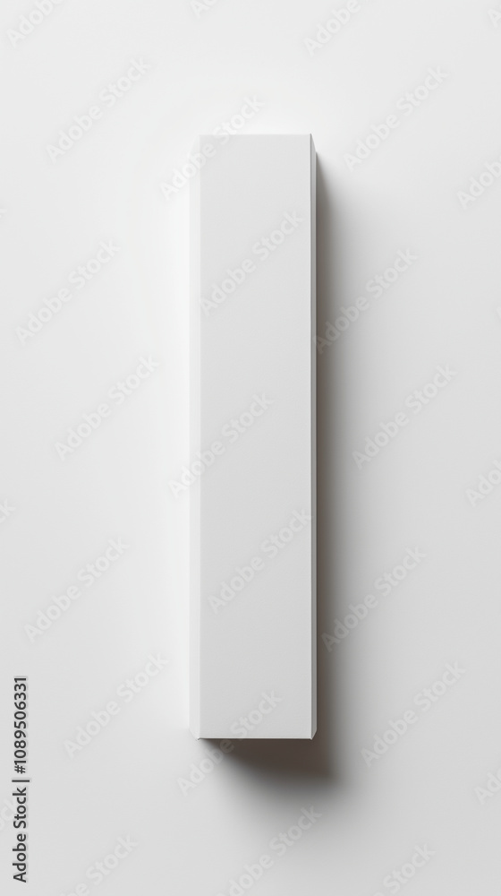 A long square white paper box packaging with no labels, no logo. white background. Front view, mockup design art, high-resolution photography, insanely detailed, fine details, A long square white paper box packaging with no labels, no logo. white background. Front view, mockup design art, high-resolution photography, insanely detailed, fine details,
