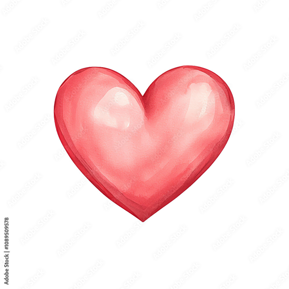 A vibrant watercolor heart symbolizing love and affection, perfect for expressing emotions in various designs. transparent background A vibrant watercolor heart symbolizing love and affection, perfect for expressing emotions in various designs. transparent background