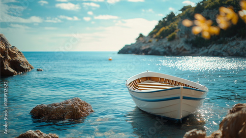 Fototapeta Naklejka Na Ścianę i Meble -  the sea and beautiful boat