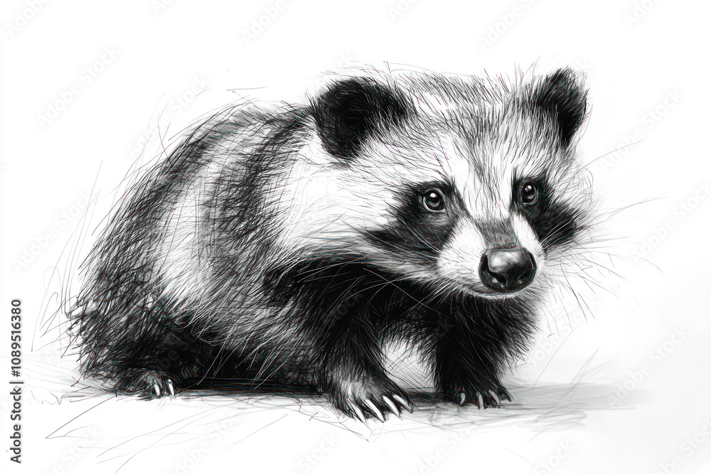 badger, done in graphic style. badger, done in graphic style.