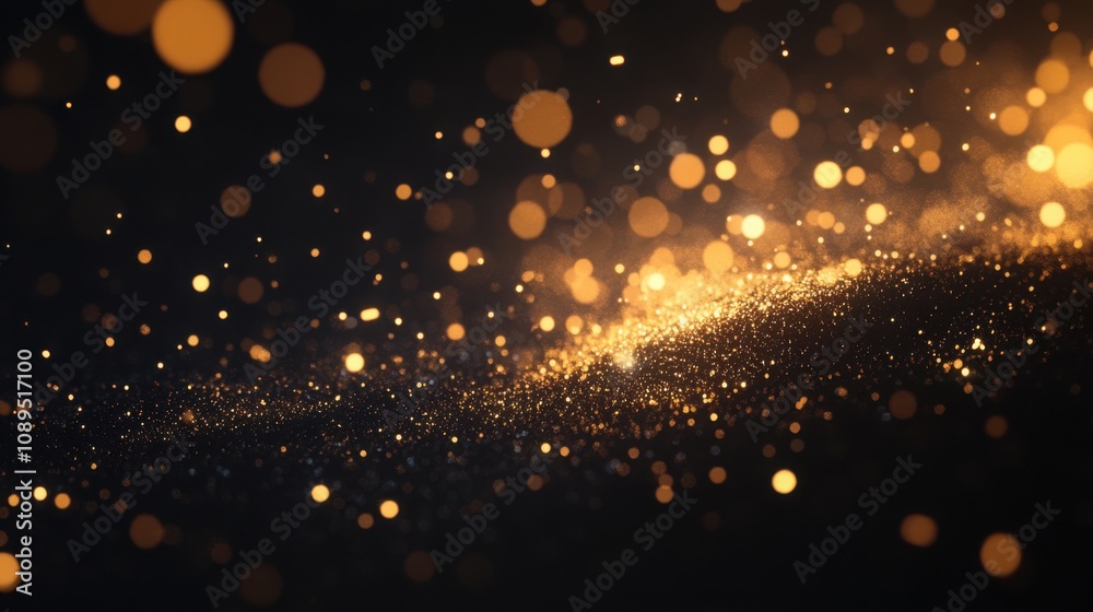 Sparkling white and gold fireworks with a black backdrop, and clear space for writing below. Sparkling white and gold fireworks with a black backdrop, and clear space for writing below.